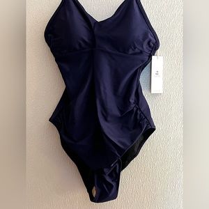 CUPSHE ONE PIECE NAVY SWIMSUIT: NEW WITH TAGS : SIZE: MEDIUM